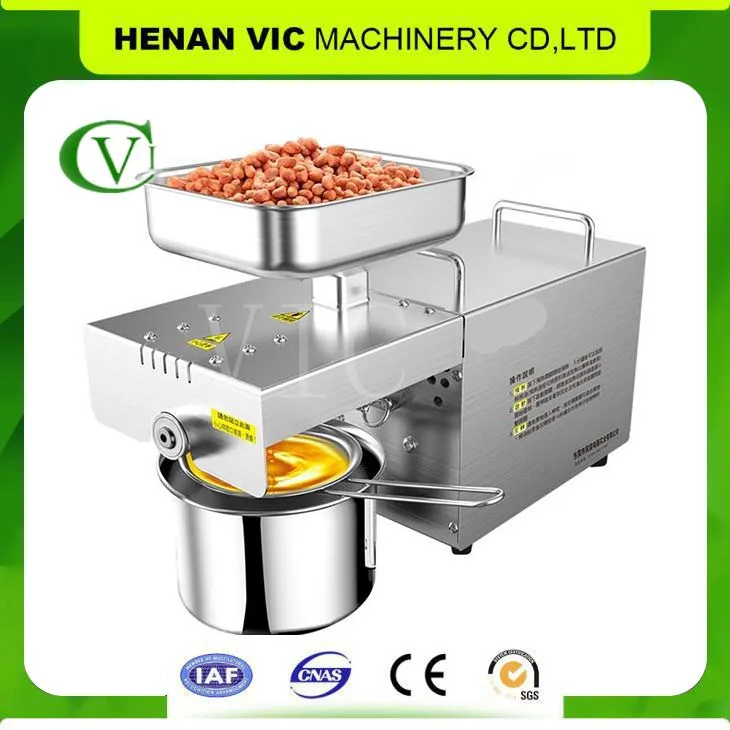 4-6 KG/H Ryðfrítt stál Mustard Lítil olíupressuvél